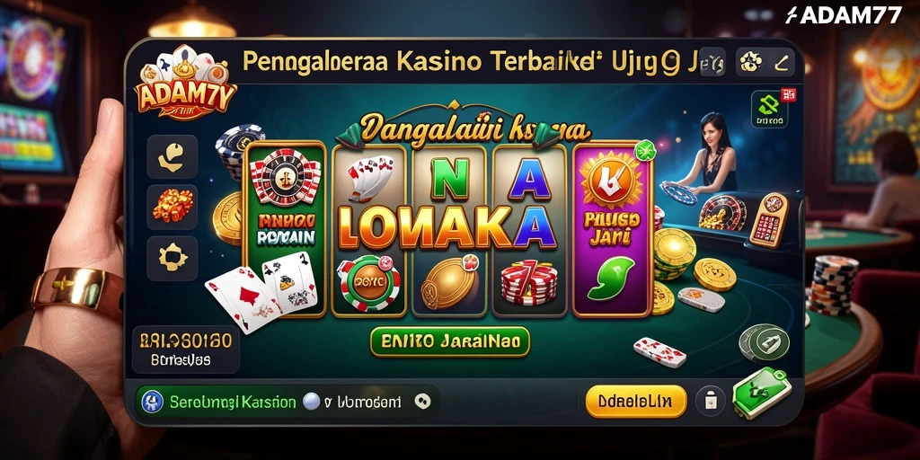 Tampilan menarik dari permainan kasino ADAM77 yang mendebarkan.