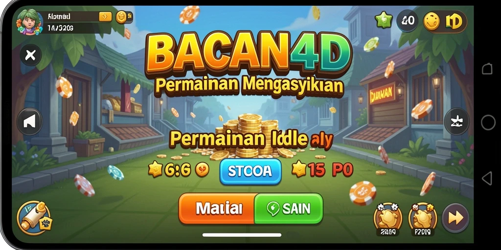 Screenshot utama BACAN4D menampilkan gameplay Idle yang menarik.