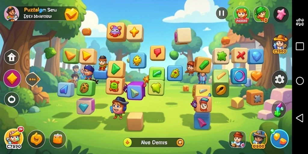 Screenshot C7890 menampilkan gameplay puzzle yang menarik dan menantang.