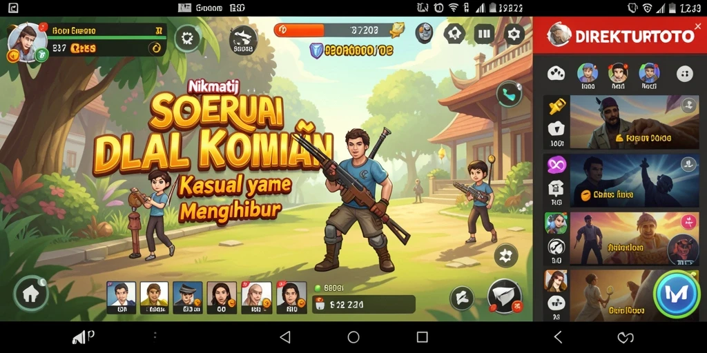 Tampilan menarik dari gameplay casual DIREKTURTOTO.