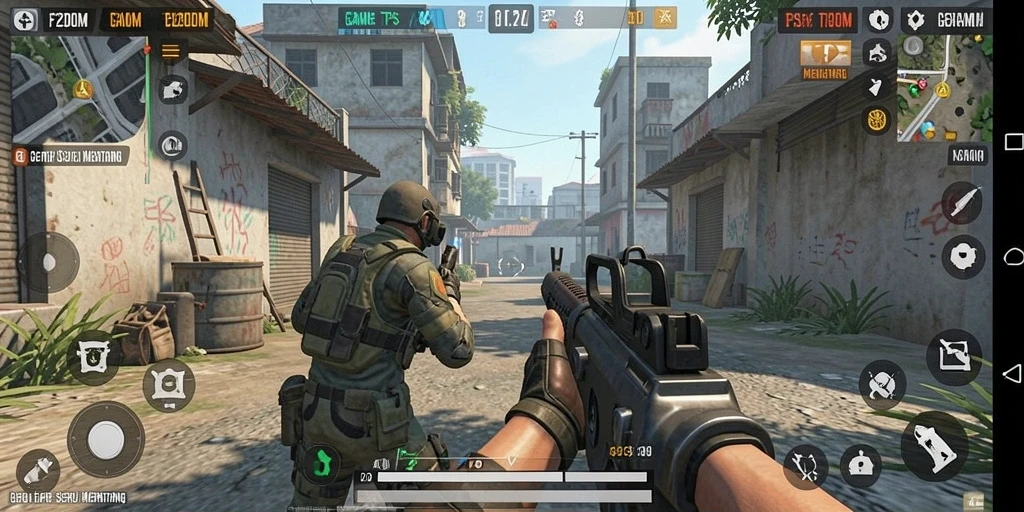 Gameplay seru dan mendebarkan F200M di tengah pertempuran.