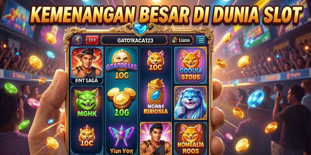 Tampilan menarik gameplay GATOTKACA123 saat berputar di slot.