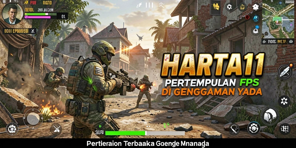 Tampilan gameplay HARTA11 yang intens dan penuh aksi.