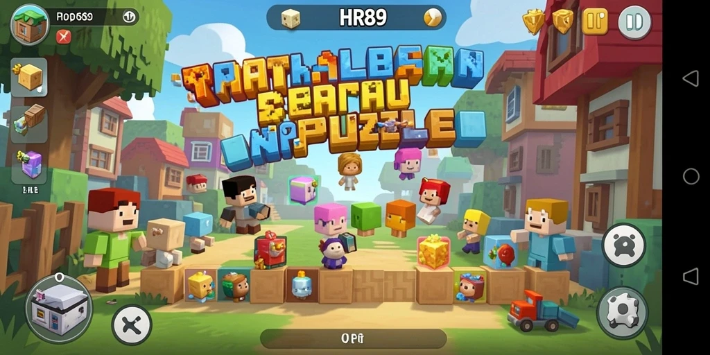 Screenshot utama <strong>HR89</strong> menampilkan momen seru dalam menyelesaikan teka-teki.