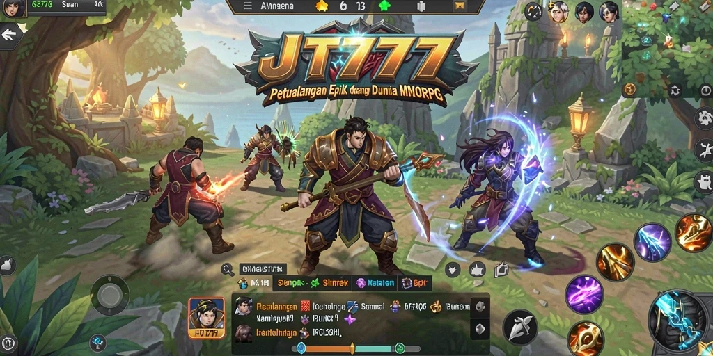 Gameplay menarik dalam dunia fantastis JT777, menampilkan pertarungan seru.