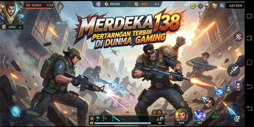 Tampilan gameplay MERDEKA138 yang menegangkan saat bertarung.