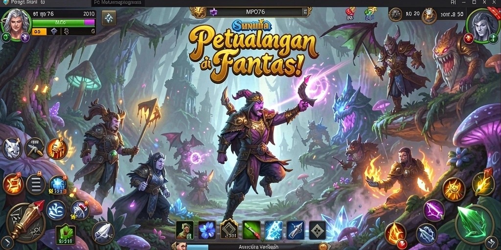 Screenshot gameplay MPO76 yang menampilkan misi petualangan yang seru.