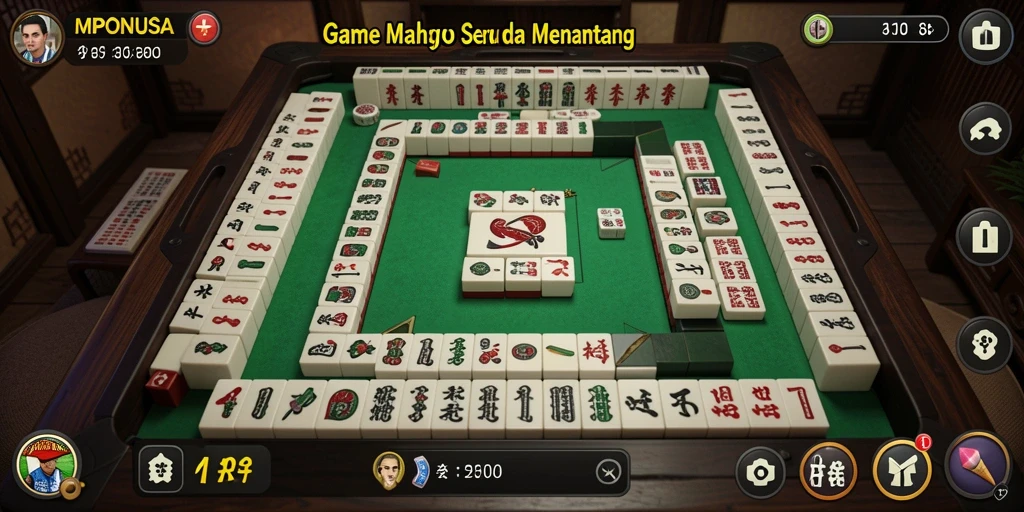 Tampilan menarik dari gameplay Mahjong di MPONUSA, penuh tantangan dan kesenangan.