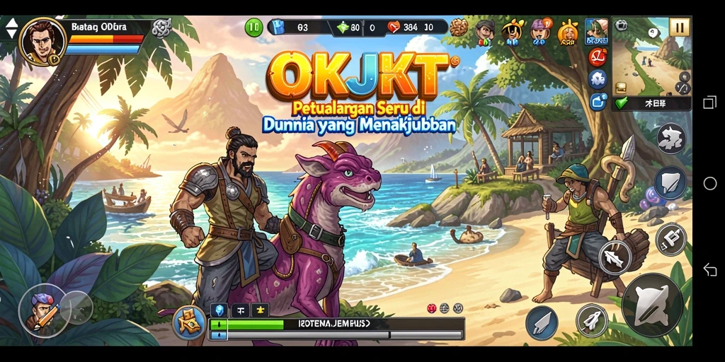 Tampilan gameplay OKJKT yang menakjubkan dalam petualangan seru.