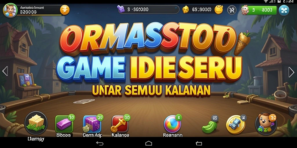 Screenshot gameplay ORMASSTOTO menampilkan karakter sedang melakukan aksi Idle.