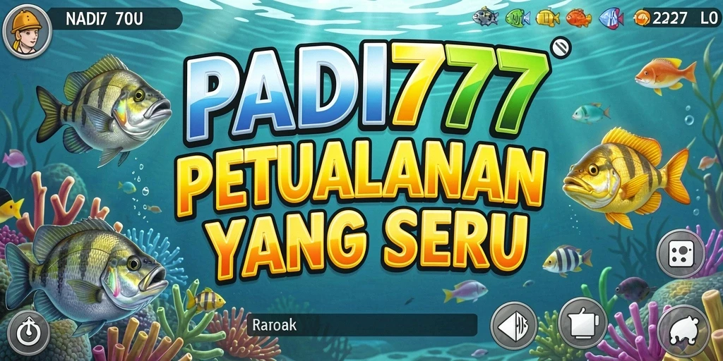 Tampilan gameplay memancing yang menakjubkan di PADI777.