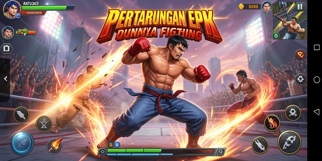 Tampilan pertarungan epik dalam RATU303 yang menegangkan.