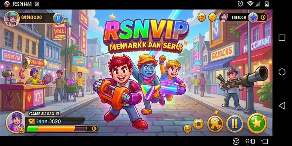 Tampilan gameplay seru dan menantang di RSNVIP.