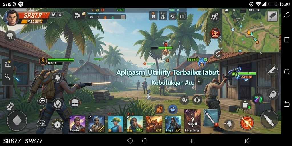 Tampilan utama SR877 yang menampilkan fitur Utility interaktif.