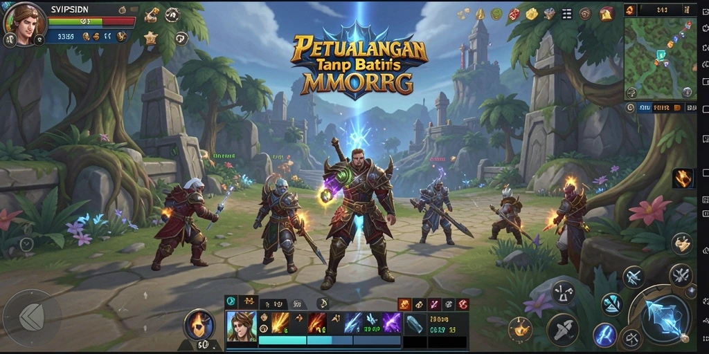 Tampilan gameplay SVIPSIDN yang memukau dan imersif di dunia MMORPG.